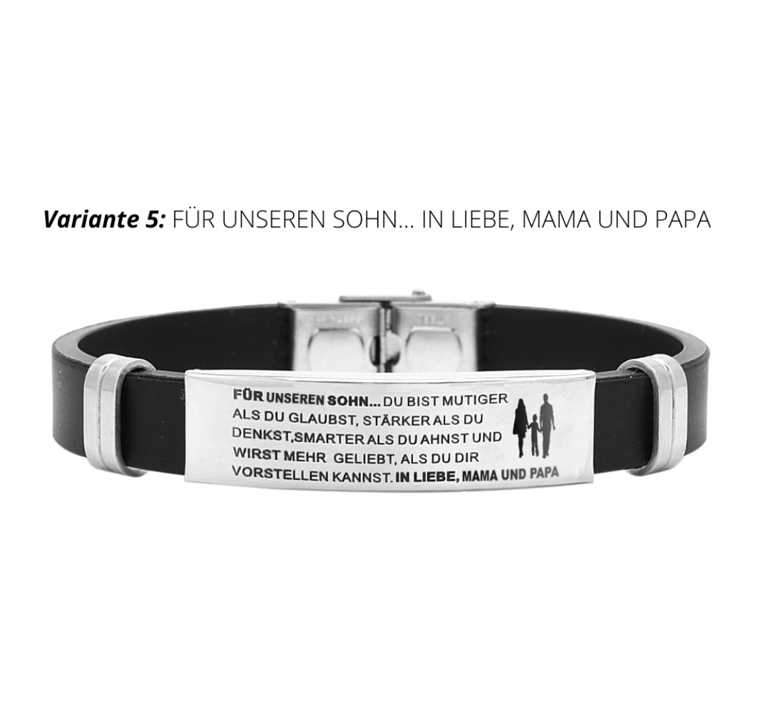 Armband - "FÜR MEINEN SOHN" & "FÜR MEINE TOCHTER"